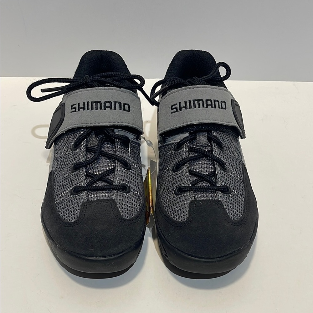NWT Shimano Black Gray Cycling Shoes Size US 4.5 EUR 37 Lace Up SH-M 038